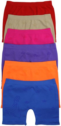 ToBeInStyle Girl's Pack of 6 Long Boyshorts