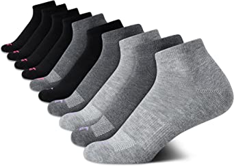 Avia Women's Performance Stretch Quarter Cut Ankle Socks (10 Pack)