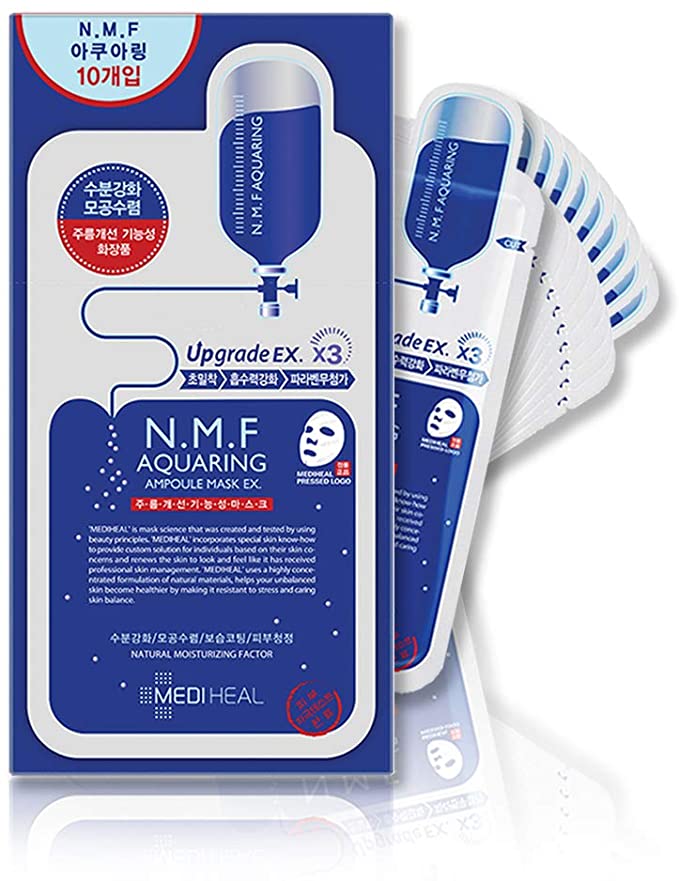 Mediheal N.M.F Aquaring Ampoule Mask Pack Of 10