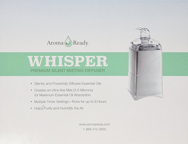 Whisper Premium Silent Misting Diffuser (Silver)