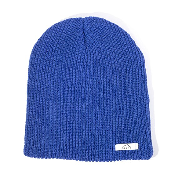 Slope Exercise Beanie Hat for Men and Women Thin Skull Cap Double Ribbed Knit classic Winter Beanie