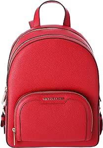 Michael Kors Jaycee Medium Pebbled Leather Backpack (bright Red)