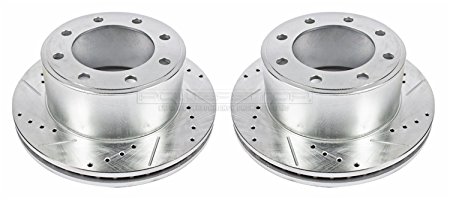 Power Stop AR85116XPR Rear Evolution Drilled & Slotted Rotor Pair