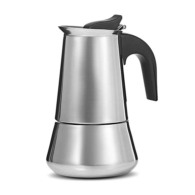 Robolife 9-Cups 450ML Stovetop Espresso Maker Stainless Steel Moka Coffee Pot
