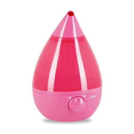 Crane Drop Shape Ultrasonic Cool Mist Humidifier with 23 Gallon output per day - Pink