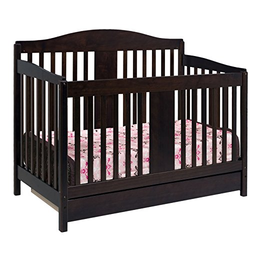 DaVinci Richmond 4 in 1 Convertible Crib with Toddler Rail, Espresso