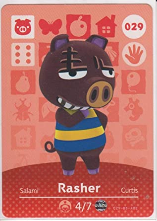 Nintendo Animal Crossing Happy Home Designer Amiibo Card Rasher 029/100