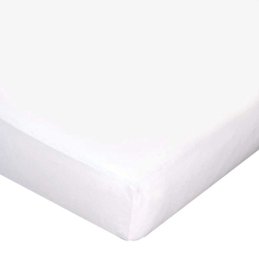 Carter's Jersey Knit Fitted Crib Sheet, White