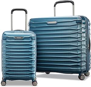 Samsonite Stryde 2 Hardside Expandable with Double Spinner Wheels, Deep Teal, 2PC Set (CO/LG)