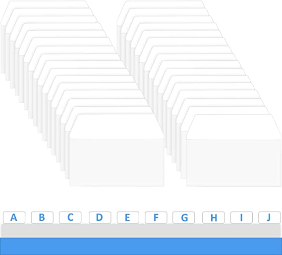 2 Inch Sticky Index Tabs, Writable and Repositionable File Tabs Flags Reading Tabs, Page Markers Labels for Reading Notes, Books and Classify Files White (400 Pieces)