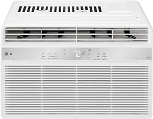 LG LW6024RSMX Window Air Conditioner, Wi-Fi Enabled w/Remote, 6,000 BTU, White