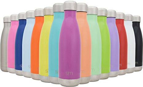 Simple Modern Vacuum Insulated Stainless Steel Wave Bottle, 17 Ounces