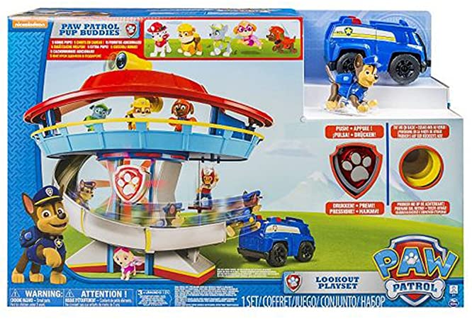 Paw Patrol Lookout Playset with 6 Pup Figures