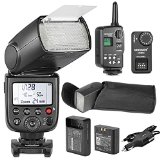 NEEWER TT850 LI-ION BATTERY Flash Speedlite With FT-16S Wireless Flash Trigger And LI-ION BATTERY Car Charger For Canon Nikon Sony Pentax Olympus and all other SLR DSLR CAMERAS Professional Photography