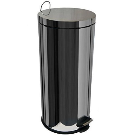 Home Discount 30 Litre Stainless Steel Pedal Bin With Inner Bucket FREE DELIVERY