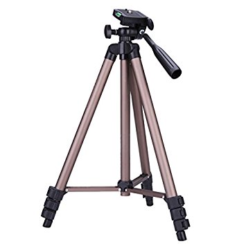 YSF 50 Inch Protable Lightweight Aluminum Mini Camera Tripod with Rocker Arm Carry Bag for Canon Nikon Sony DSLR Camera Camcorder