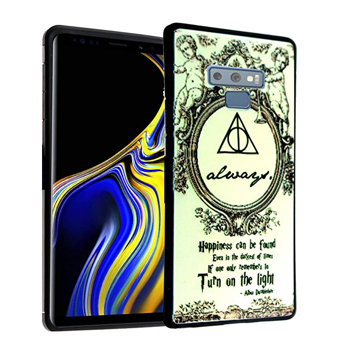 Note 9 Case Deathly Hallows,DURARMOR FlexArmor Rubber Flexible Bumper Shockproof Ultra Slim TPU Case Drop Protection Cover for Note 9 - Harry Potter Deathly Hallows Always