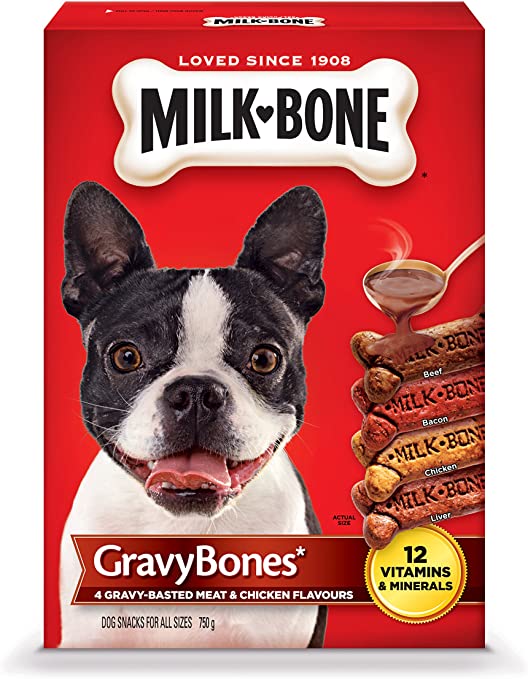 Milk-Bone GravyBones Meat & Chicken Flavour Dog Snacks 750g