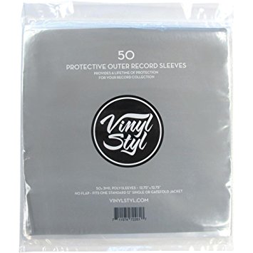 Vinyl Styl 72261 Protective Outer Record Sleeves - 50 Pack