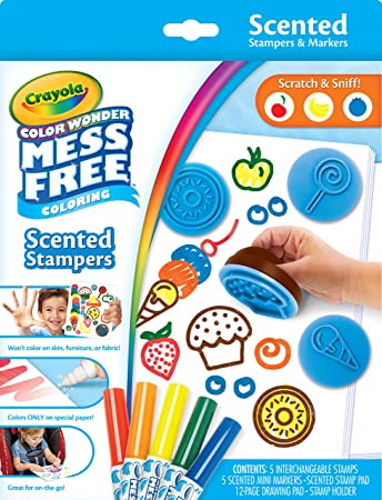 Crayola Color Wonder Scented Stampers for Kids, No Mess Markers, Gift