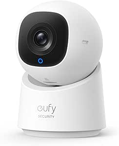 eufy Security Indoor Cam C220, Home Security Cameras, 2K Resolution Security Camera with 360° Pan and Tilt, Plug-in Security Indoor Camera with 2.4G Wi-Fi, Human/Motion AI, Night Vision, AI Tracking