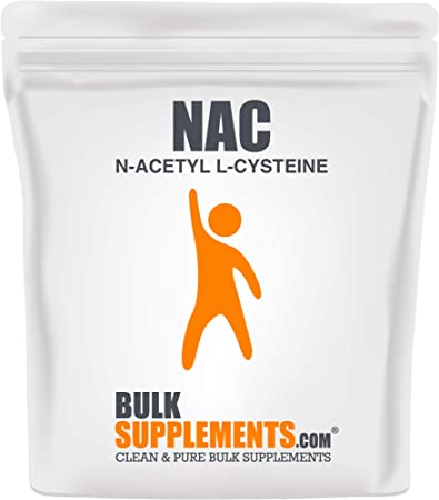 BulkSupplements.com NAC (N-Acetyl L-Cysteine) Powder - Lung Support Supplement - Antioxidant Powder (250 Grams)