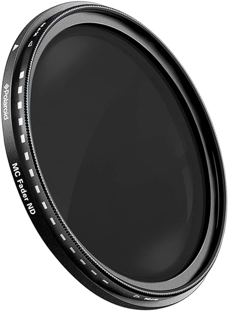 Polaroid Optics 58mm Multi-Coated Variable Range [ND3, ND6, ND9, ND16, ND32, ND400] Neutral Density Fader Filter ND2-ND2000 - Compatible w/ All Popular Camera Lens Models