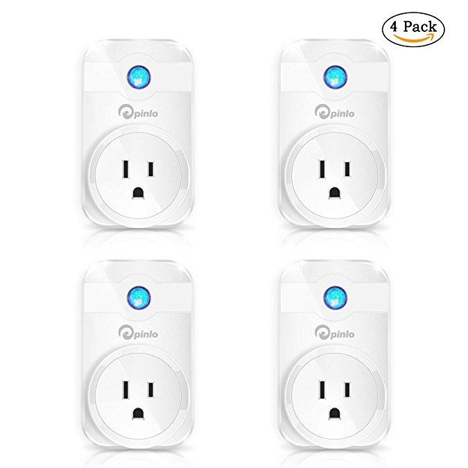 Smart Plug Alexa Compatible, Wifi App Controlled Outlet, Timing Function, Works with Alexa and Google Home, No Hub Required, Remote Controlled Appliances from Anywhere