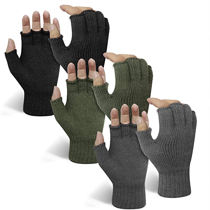 Evridwear Mens Thermal Winter Touch Screen Gloves with Elastic Cuff for Cold Day