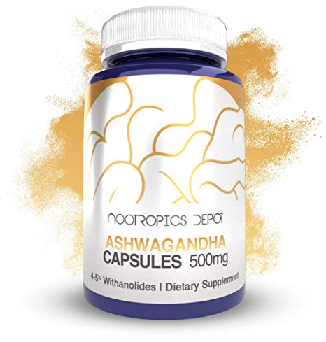 Ashwagandha Capsules | 500mg | 90 Count | 4-5% Withanolides