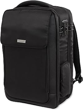 Kensington Laptop Backpack - SecureTrek 17” inch Laptop Rucksack for men & women with 10" inch Ipad / tablet compartment - SecureTrek Lock Base for security, ideal overnight backpack (K98618WW)