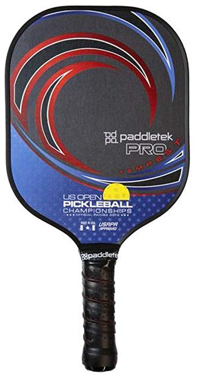 Paddletek Tempest Pro Graphite Pickleball Paddle, Large 4 3/8" or Small 4 1/8", by Weight