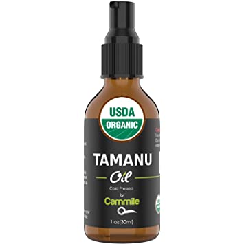 Cammile Q Organic Tamanu Oil - Natural Psoriasis Treatment - Great For Eczema, Acne & Scars - Cold Pressed