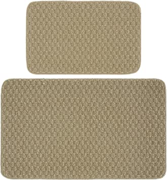 Garland Rug Town Square Area Rug, 2-Piece Set 18"x30" & 24"x40", Tan