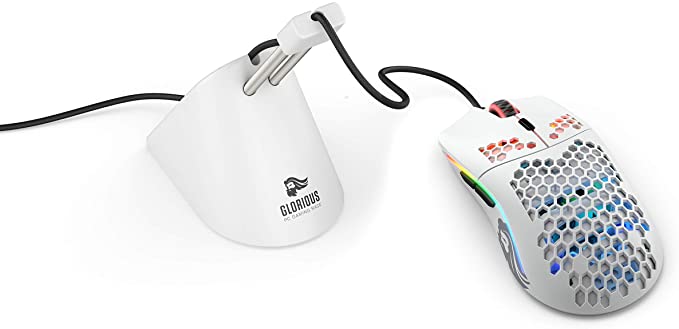 Glorious Model O- (Minus) (Matte White)   Glorious Mouse Bungee (White) (Limited Time Bundle)