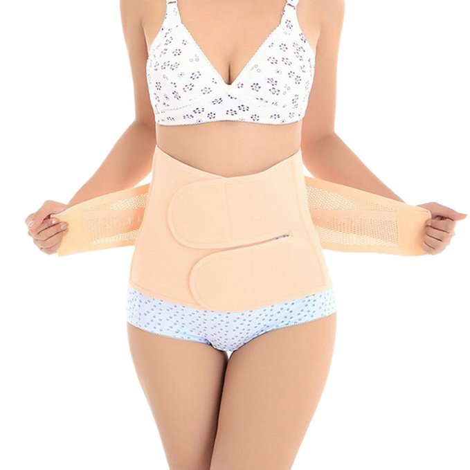 Lanzom® Women Recovery Belly Band Wrap Belt Postpartum Girdle Corset