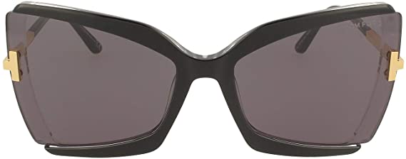 Tom Ford FT0766 03A Black FT0766 Butterfly Sunglasses Lens Category 3 Size 63mm