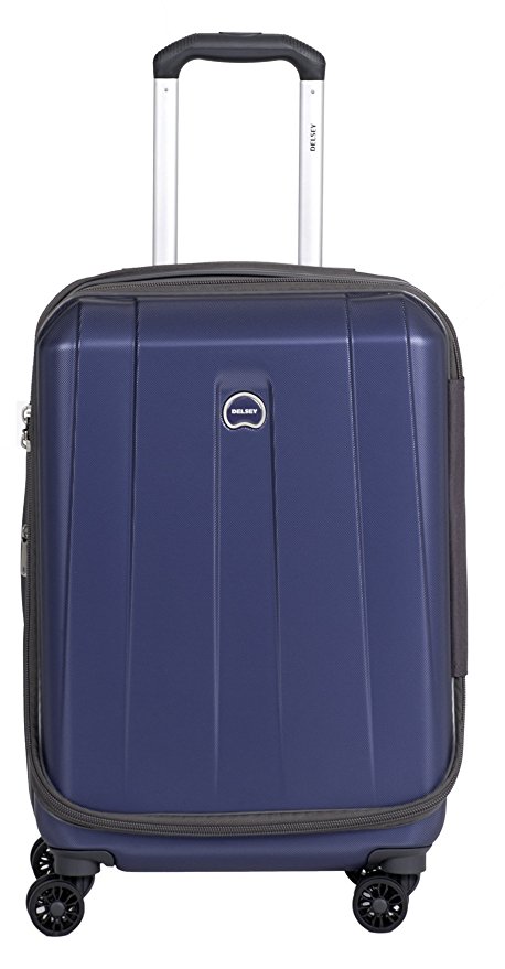 Delsey Luggage Helium Shadow 3.0 21 Inch Carry-On Exp. Spinner Suiter Trolley (One size, Navy Blue)