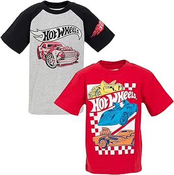 Hot Wheels 2 Pack Graphic T-Shirts Toddler to Little Kid