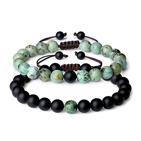 COAI You Complete Me Onyx Stone Matching Couples Bracelets