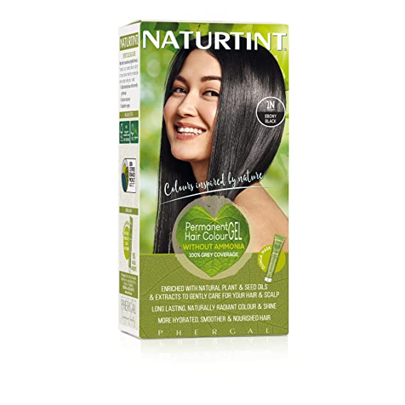 Naturtint Permanent Hair Color - 1N Ebony Black 1 Box, 236g