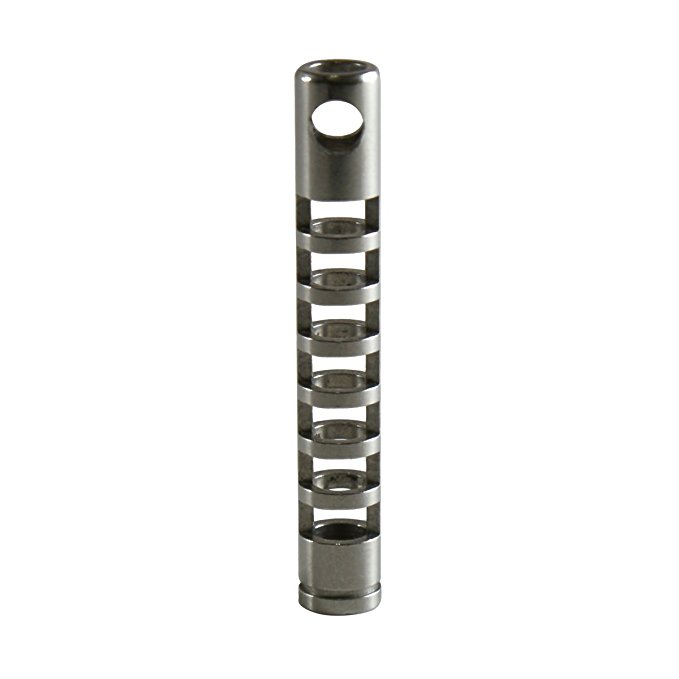 TEC-S323 Isotope Fob, a stainless steel housing for tritium vials - by TEC Accessories