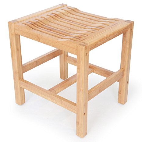 Deluxe Bamboo Shower Seat Bench