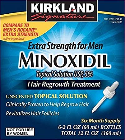 Kirkland Signature Minoxidil for Men 5% Minoxidil Hair Regrowth Treatment