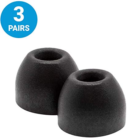 Comply TrueGrip Pro Memory Foam Tips for All Sony True Wireless Earbuds - Made from Comfortable Memory Foam for a Secure Fit (Small, 3 Pairs)