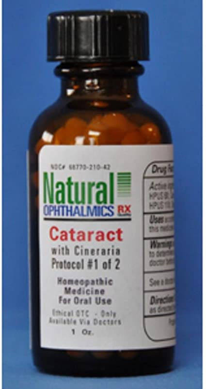 Natural Ophthalmics, Inc Cataract with Cineraria Pellets 1 oz