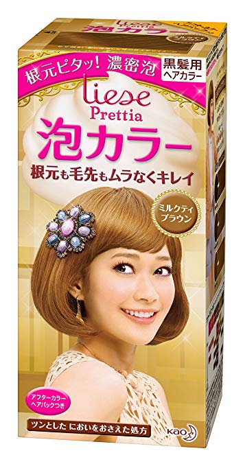 KAO Prettia Bubble Hair Color, Milktea Brown