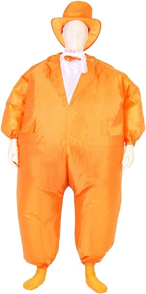 Orange Tuxedo Chub Suit Adult Costume