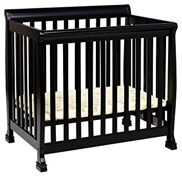 DaVinci Kalani 2-in-1 Mini Crib and Twin Bed In Ebony Finish