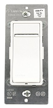 Leviton VRF01-1LZ Vizia RF   1.5A Scene Capable Quiet Fan Speed Control , White/Ivory/Light Almond